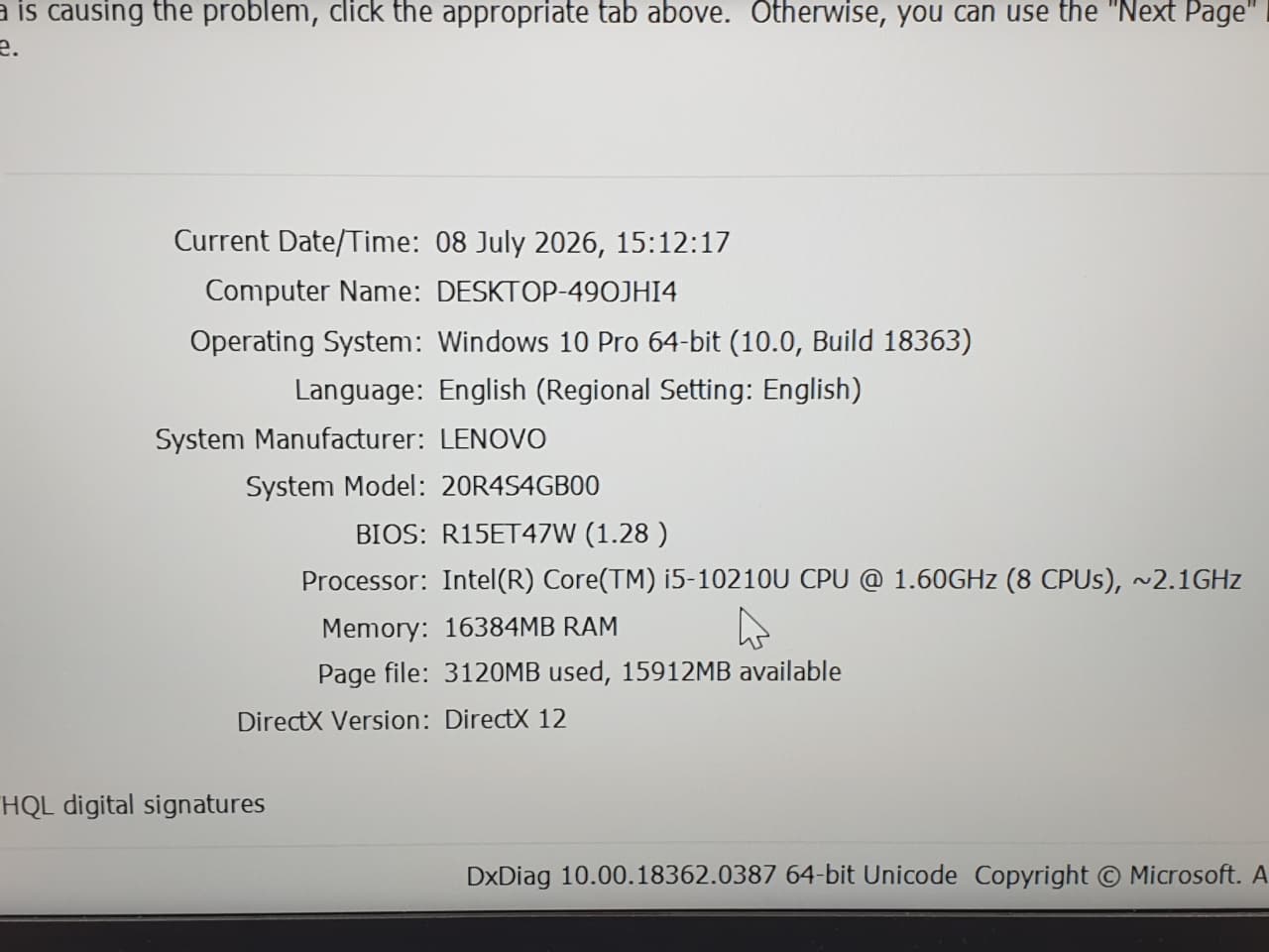 LENOVO THINKPAD L13 GEN1